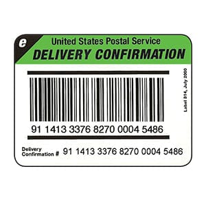 e-Delivery Confirmation Label